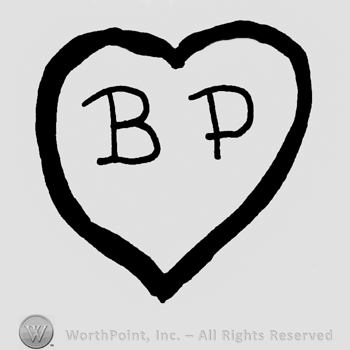 Uppercase BP inside a heart