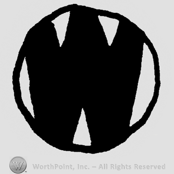 Uppercase W in a circle