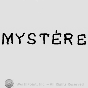 Mystere written with uppercase letters