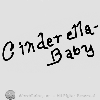 Cinderella Baby written with lowercase letters