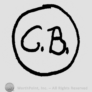 Uppercase CB inside a circle