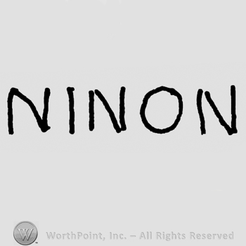 Ninon written with uppercase letters