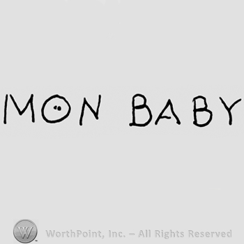 Mon Baby written with uppercase letters