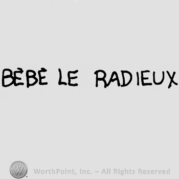 Bebe le Radieux written with uppercase letters