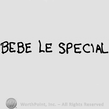 Bebe le Special written with uppercase letters