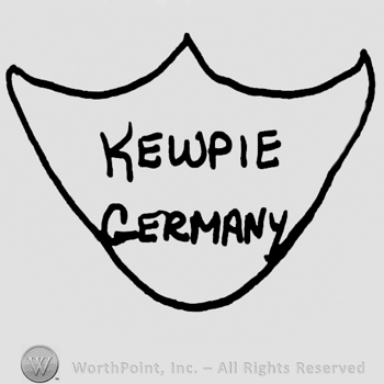 Kewpie Germany written with uppercase letters on a shield