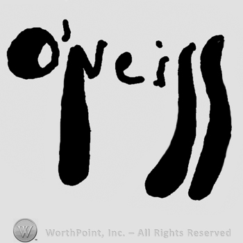 O'Neill written with lowercase letters, N and the double L are prolongued