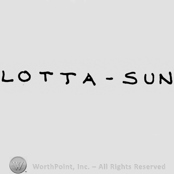 Lotta-Sun written with uppercase letters