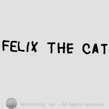 Felix the Cat written with uppercase letters