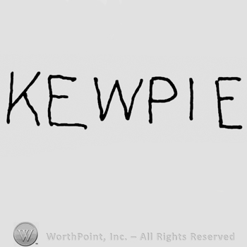 Kewpie written with uppercase letters