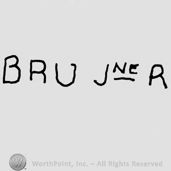 Bru Jne R written with uppercase letters