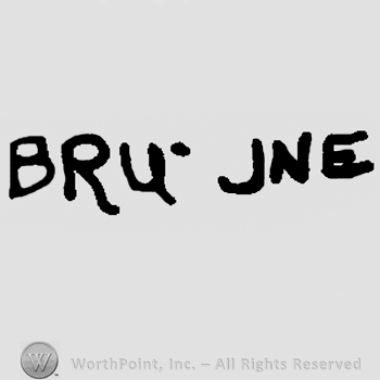 BRU Jne written with uppercase letters