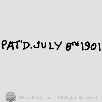 pat'D July 8th 1901 written with uppercase letters