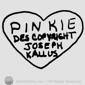 Pinkie with uppercase letters over Des Copyright Joseph Kallus also written with uppercase letters