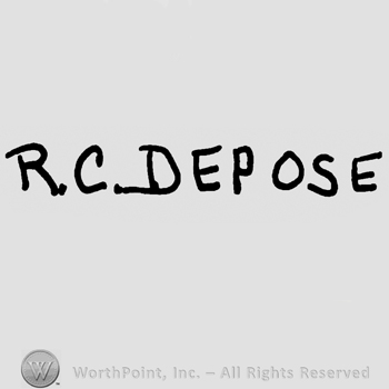 R.C. Depose written with uppercase letters