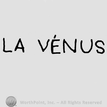 La Venus written with uppercase letters