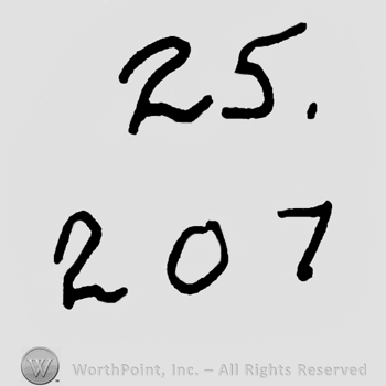 Number 25 over number 207