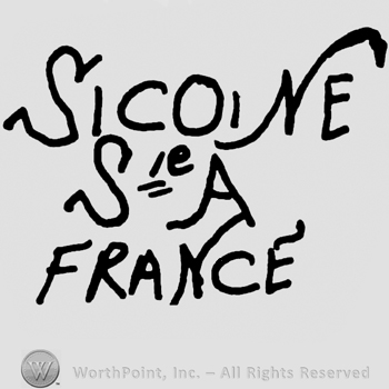 Sicoine SA France written with uppercase letters