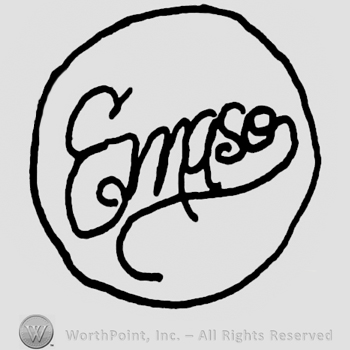 Emaso handwritten signature-like inside a circle