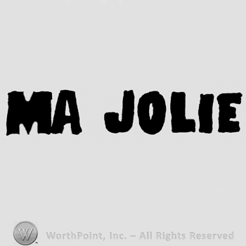 Ma Jolie written with uppercase letters