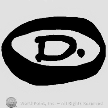 Uppercase D inside an oval