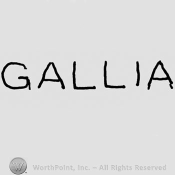 Gallia written with uppercase letters