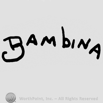 Bambina written with uppercase letters