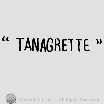 Tanagrette written with uppercase letters