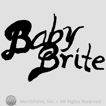Baby Brite handwritten with lowercase letters