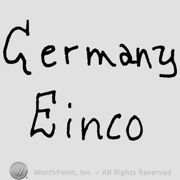 Germany Einco written with lowercase letters