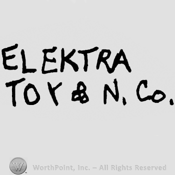 Elektra Toy & N. Co.written with uppercase letters