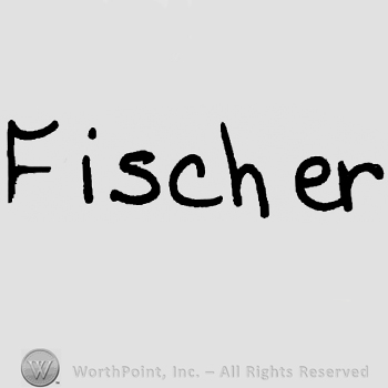 Fischer written with lowercase letters