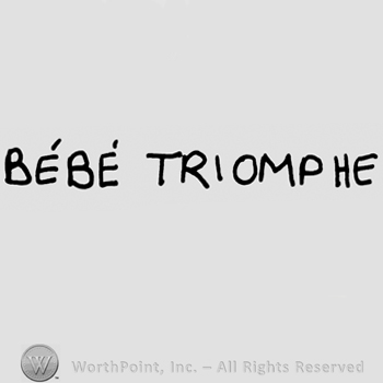 Bebe Triomphe written with uppercase letters