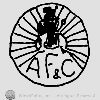 Complex design with radii over uppercase A F & C all inside a circle