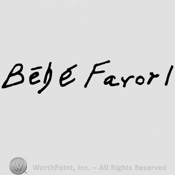 Bebe Farori written with lowercase letters