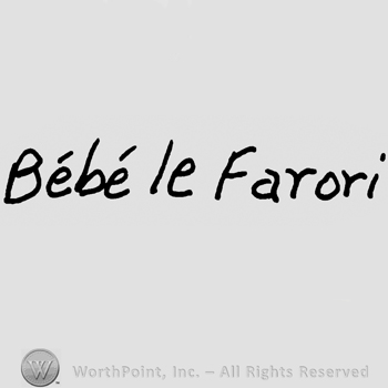 Bebe le Farori written with lowercase letters