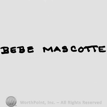 Bebe Mascotte written with uppercase letters