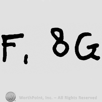 Uppercase F & G, possibly number 1 after letter F