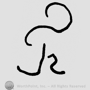 Uppercase handwritten TR