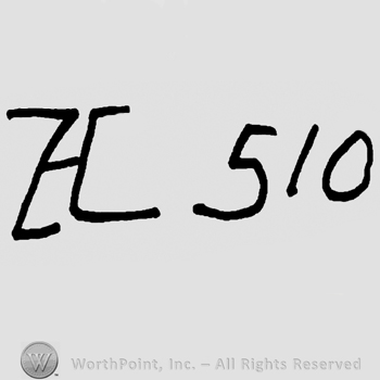 Uppercase handwritten H and number 510