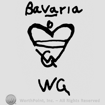 Bavaria with lowercase letters over crown and uppercase GW entwined, uppercase WG written below