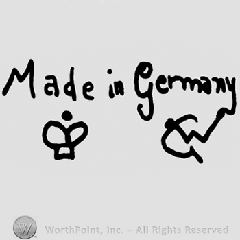 Made in Germany written with lowercase letters over crown and uppercase GW
