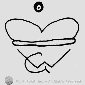 Stylized crown over uppercase GW