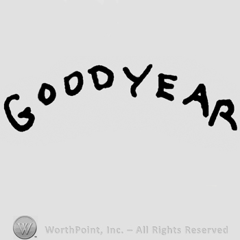 Goodyear written with uppercase letters