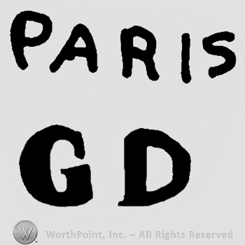 Paris GD written with uppercase letters