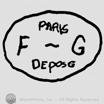 Paris Depose FG written with uppercase letters, all inside an oval