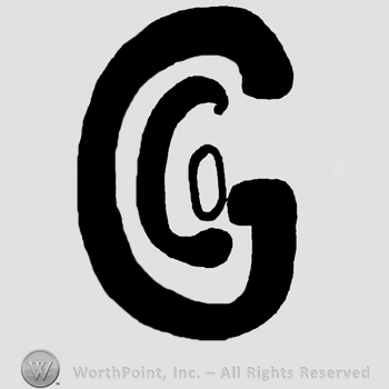 Uppercase G and uppercase CO written inside letter G