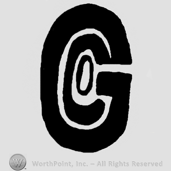 Uppercase G and uppercase CO written inside letter G