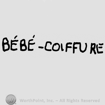 Bebe-Coiffure written with uppercase letters