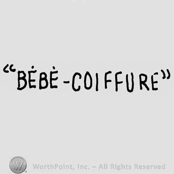 Bebe-Coiffure written with uppercase letters